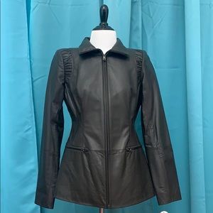 NWT Dark Brown Jessica Simpson Leather Jacket